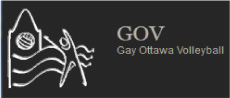 Gay Ottawa Volleyball League logo and web site link
